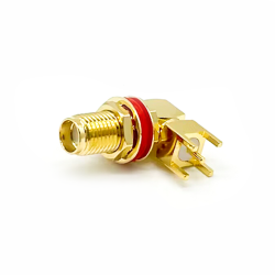 Coax SMA Connector Waterproof Female Right Angle Connector For PCB