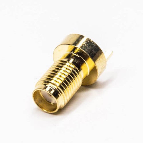 Coax SMA Female Connector 180 Degree Through Hole for PCB Mount