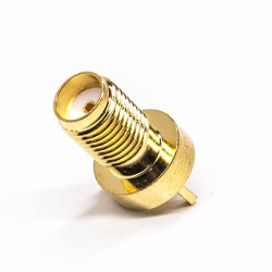 Coax SMA Female Connector 180 Degree Through Hole for PCB Mount