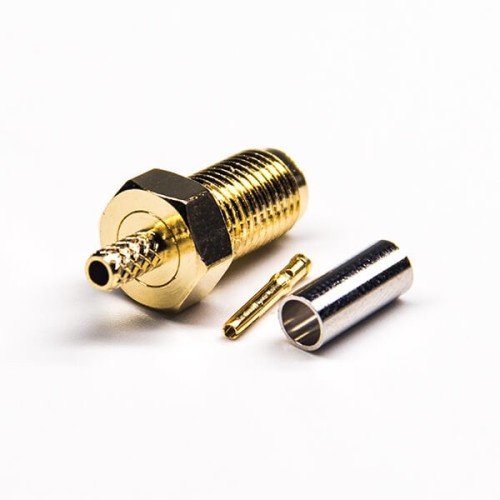 Crimp Type Connector SMA Female 180 Degree for RG316 Coaxial Cable Crimp Type Connector SMA Female 180 Degree for RG316 Coaxial Cable