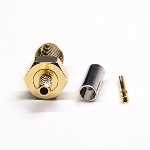 Crimp Type Connector SMA Female 180 Degree for RG316 Coaxial Cable Crimp Type Connector SMA Female 180 Degree for RG316 Coaxial Cable