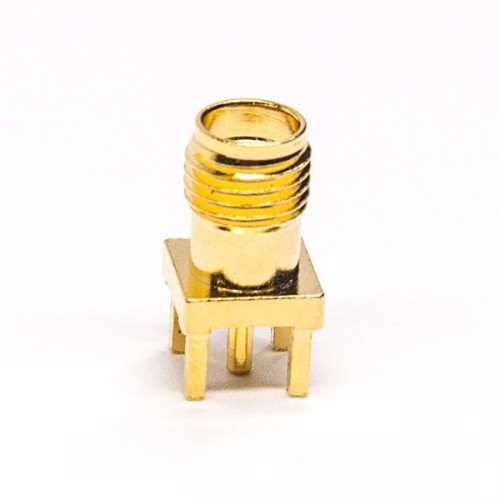 Female SMA Connector 180 Degree Through Hole for PCB Mount Female SMA Connector 180 Degree Through Hole for PCB Mount