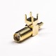 Female SMA Type Connector Through Hole Crimp Window Solder Gold Plating Female SMA Type Connector Through Hole Crimp Window Solder Gold Plating