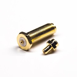 Gold Plating SMA Connector 180 Degree Female with PTFE Solder Type for 1.37. 1.13 0.81 Cable