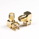 Gold Plating SMA Connector Right Angled Jack Through Hole for PCB Mount Gold Plating SMA Connector Right Angled Jack Through Hole for PCB Mount
