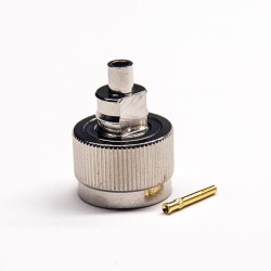 Nickel Plating SMA Connector 180 Degree RP-Male Solder Type for Cable