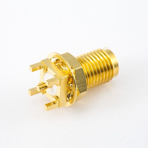Nut for SMA Connector Front Bulkhead Female Straight DIP Type Nut for SMA Connector Front Bulkhead Female Straight DIP Type