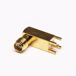 RF SMA Female Connector Right Angled for PCB Mount