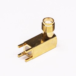 RF SMA Female Connector Right Angled for PCB Mount