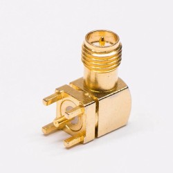 RP-SMA Jack Connector Angled Gold Plated for PCB