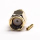 RP SMA Male Connector Straight Crimp Type Gold Plating for Cable 5D-FB RP SMA Male Connector Straight Crimp Type Gold Plating for Cable 5D-FB