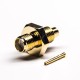 SMA Bulkhead 180 Degree Female Connector Solder Type 50 Ohm Gold Plating SMA Bulkhead 180 Degree Female Connector Solder Type 50 Ohm Gold Plating