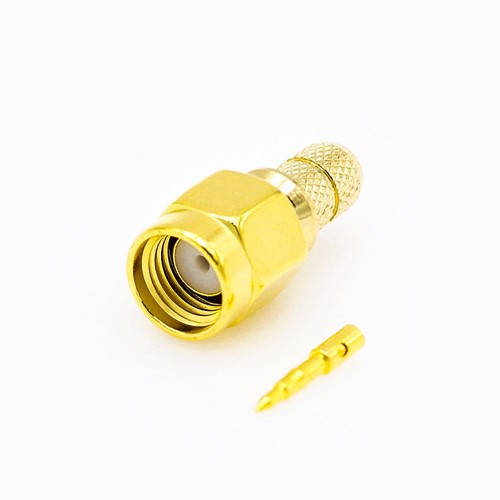 SMA Cable Crimp Type Connector Male 180 Degree for LMR200/3D-FB SMA Cable Crimp Type Connector Male 180 Degree for LMR200/3D-FB