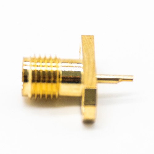 SMA Connector 2Hole Flange Straight Female Solder Type for Panel Mount SMA Connector 2Hole Flange Straight Female Solder Type for Panel Mount