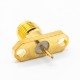 SMA Connector 2Hole Flange Straight Female Solder Type for Panel Mount SMA Connector 2Hole Flange Straight Female Solder Type for Panel Mount