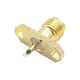 SMA Connector 2Hole Flange Straight Female Solder Type for Panel Mount SMA Connector 2Hole Flange Straight Female Solder Type for Panel Mount