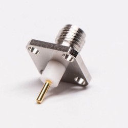 SMA Connector 4 Hole Flange Famale Straight for Panel Mount