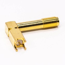 SMA Connector 90 Degree Female Right Angle Through Hole for PCB Mount