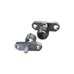 SMA Connector Female Coaxial Straight 2Hole Flange for Panel Mount