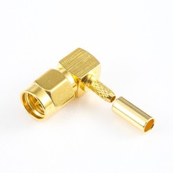 SMA Connector Male Right Angle Cable for RG174/RG316/LMR100 Crimp Type