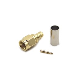 SMA Connector Male Straight Crimp for 3D-FB/LMR200