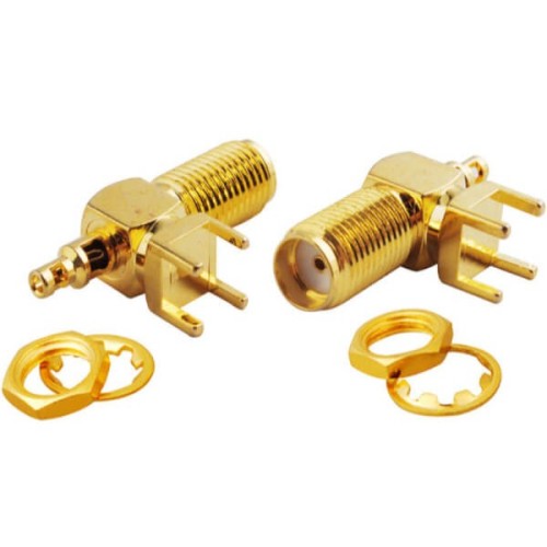 SMA Connector PCB Mount Right Angle Female Solder Type SMA Connector PCB Mount Right Angle Female Solder Type