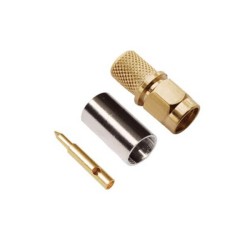 SMA Connector Plug Straight Crimp Type for Cable RG58,59,6