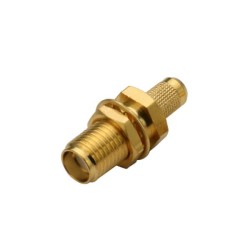 SMA Connector RG174 Coaxial Cable Straight Bulkhead Female for RG316