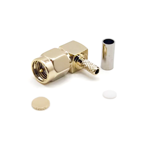 SMA Connector RG316 Right Angled Male Crimp Type for Cable SMA Connector RG316 Right Angled Male Crimp Type for Cable