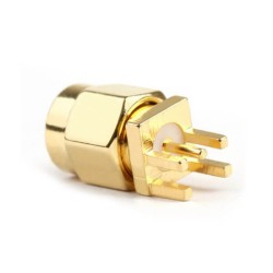 SMA Connector RP-Male Straight For PCB Mount