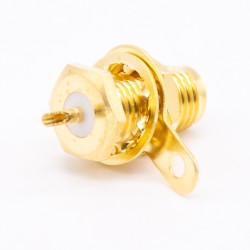 SMA Connector Solder Type For Cable Straight Panel Mount
