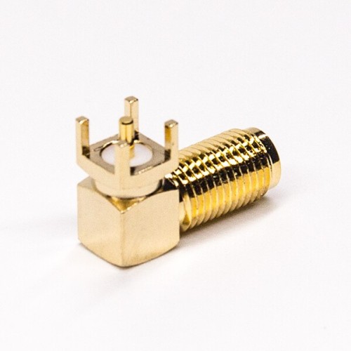 SMA Connector Type Right Angled Female Through Hole for PCB Mount SMA Connector Type Right Angled Female Through Hole for PCB Mount