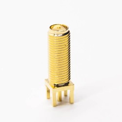 SMA Connector Types 180 Degree Female Through Hole for PCB Mount