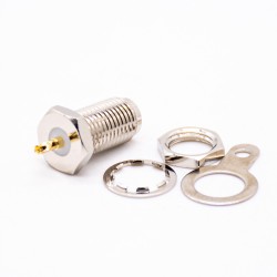 SMA Connectors Solder Type Straight Bulkhead Female for RG400, RG223