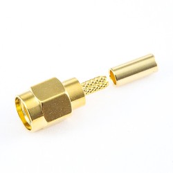 SMA Crimp Type for RG174/RG316/LMR100 Cable Connector Male 180 Degree