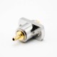 SMA Female Connectors 50Ω Standard Panel Mount 4 Hole Flange Crimp for Cable LMR400 Nickel Platin Straight