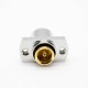 SMA Female Connectors 50Ω Standard Panel Mount 4 Hole Flange Crimp for Cable LMR400 Nickel Platin Straight