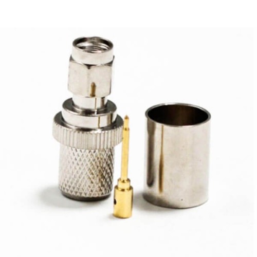 SMA For RG8 Straight Plug Crimp Connector
