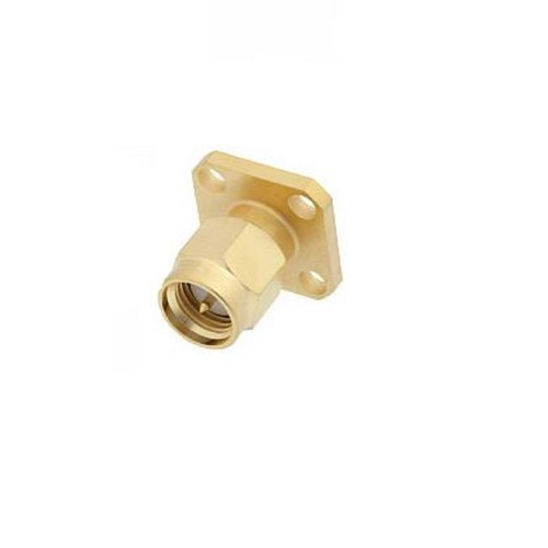 SMA Male 4-hole Flange Plug Semi-Rigid Solder Type for RG405 cable SMA Male 4-hole Flange Plug Semi-Rigid Solder Type for RG405 cable