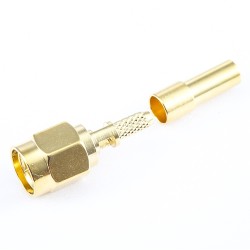 SMA Male Plug 180 Degree Connector Crimp for RG178/1.45MM