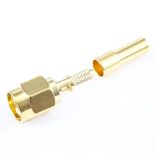 SMA Male Plug 180 Degree Connector Crimp for RG178/1.45MM