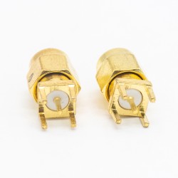 SMA PCB Mount Connector Male Straight DIP Type