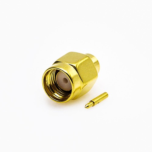 SMA Plug Solder Type Connector 180 Degree Cable for Semi-rigid 141 SMA Plug Solder Type Connector 180 Degree Cable for Semi-rigid 141