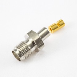 SMA RG178/1.37mm/1.45mm Connector Female 180 Degree Crimp Type
