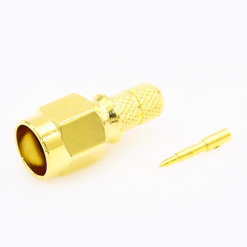 SMA RG58 Connector Male 180 Degree Crimp Type SMA RG58 Connector Male 180 Degree Crimp Type