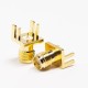 SMA Straight Female Connector Plate Edge Mount for PCB Mount Gold Plating SMA Straight Female Connector Plate Edge Mount for PCB Mount Gold Plating