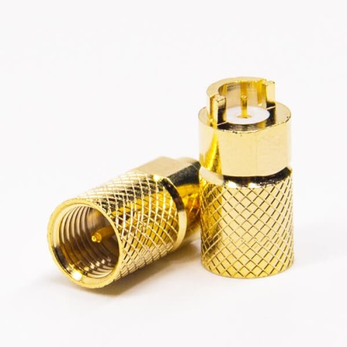 SMA Straight Male Connector Plate Edge Mount for PCB Mount with Knurl SMA Straight Male Connector Plate Edge Mount for PCB Mount with Knurl