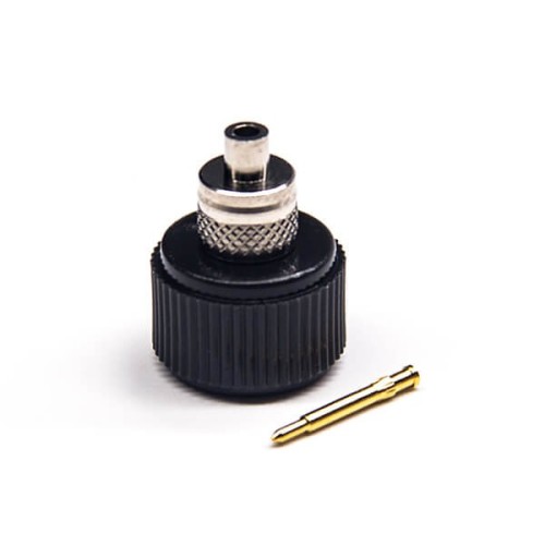 Solder Type Male Connector SMA Straight Solder Type with Black Plastic Shell Solder Type Male Connector SMA Straight Solder Type with Black Plastic Shell