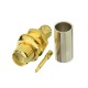 Straightxa0RP-SMAxa0Femalexa0Connectors Crimpxa0type for Cable 8D-FB Straightxa0RP-SMAxa0Femalexa0Connectors Crimpxa0type for Cable 8D-FB