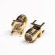 Threaded Type SMA Connector 180 Degree Female Through Hole for PCB Mount Threaded Type SMA Connector 180 Degree Female Through Hole for PCB Mount